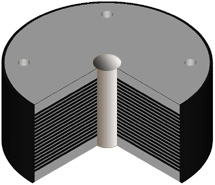 OFS - Isolatore elastomerico con inserto in piombo